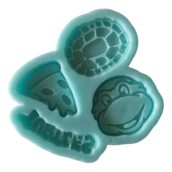 Molde Silicon Tortugas Ninjaa Fondant Chocolates Y Fresas