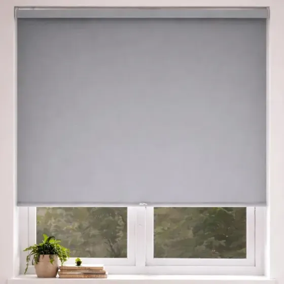 Cortina Roller 100% Blackout Casatua Facil Instalación - 100x200 Cm - Color Gris