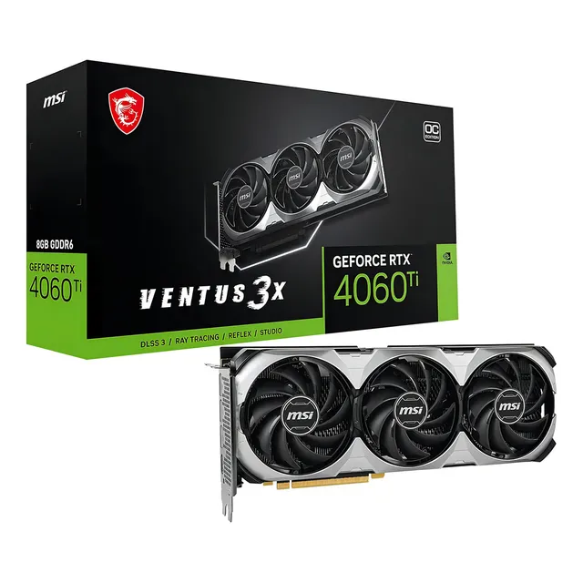 Tarjeta De Video Msi Geforce Rtx 4060 Ti Ventus 3x Oc, 8gb
