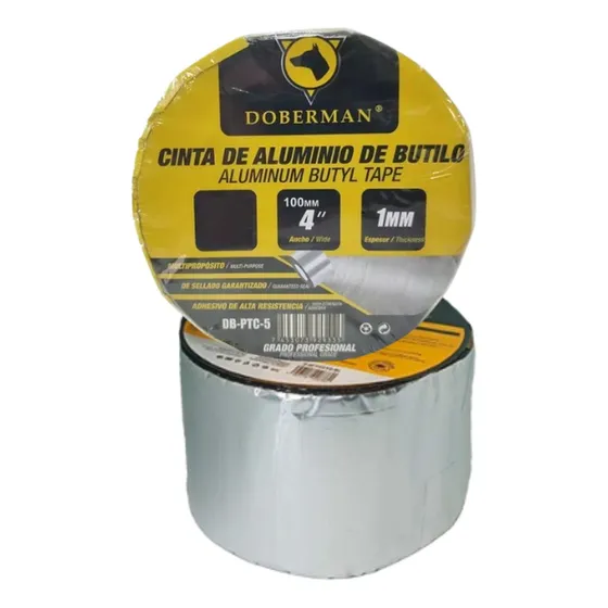 Cinta De Aluminio Butilo Sellador Goteras Grietas 10cm X 3m