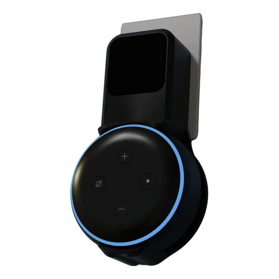 Splin Suporte De Tomada P Amazon Alexa Echo Dot 3 - Compacto