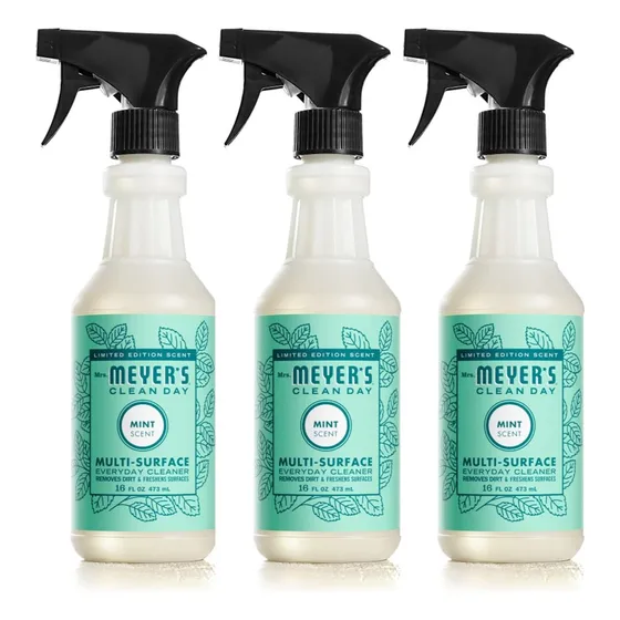 Mrs. Meyers Clean Day Spray Limpiador Multiusos Menta Pack3