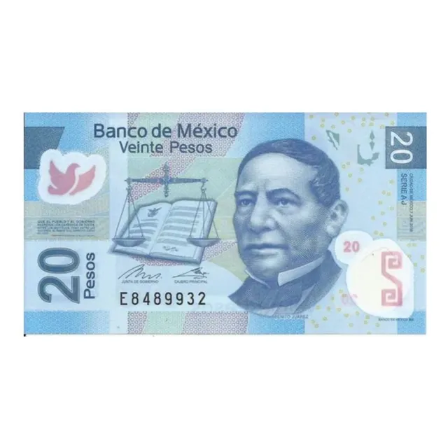 Hermoso Billete Original De 20 Pesos Mexicanos Genial Regalo