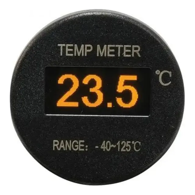 Medidor De Temperatura Termómetro Digital 12v Auto Moto Utv 