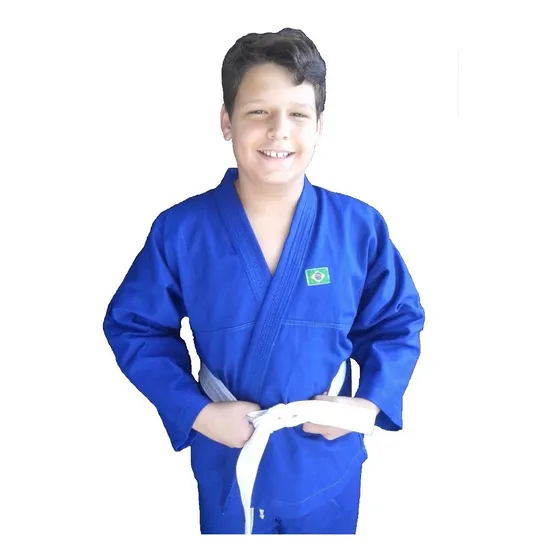 Kimono Infantil  Jiujitsu  Reforçado Com Faixa Grátis