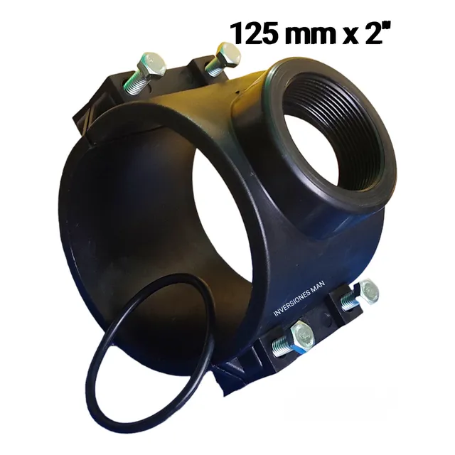Abrazadera 125mm X 2 PuLG Italiana Clase A Riego Pead Ladro
