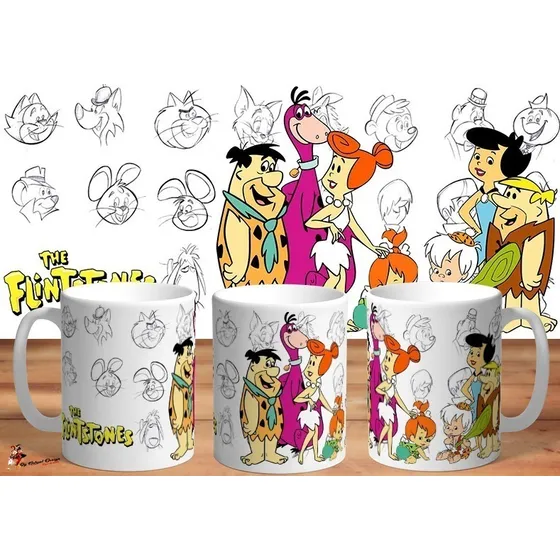 Taza De Ceramica Hanna Barbera Los Picapiedras
