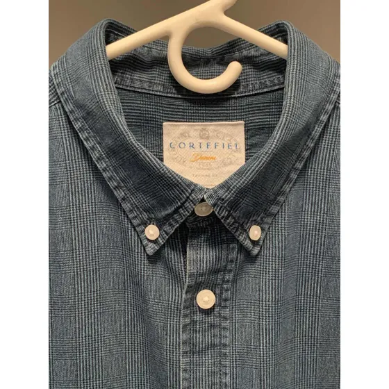 Camisa En Algodón Tejano . Talla L