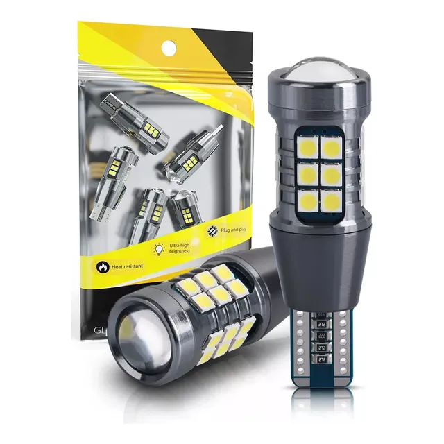 2 Foco Led T15 W16w 912 921 T16 Pellizco Reversa Canbus Auto
