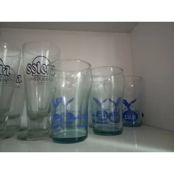 Vasos Vidrios Solera Y Zulia Perfectas Condiciones 