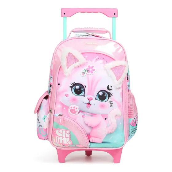 Chimola Mochila Con Carro De 18 Pulgadas Cat Bt164 Chimola Rosa