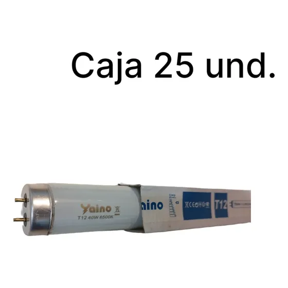 Tubo Fluorescente Lineal 40w T12  110v 6500k (caja 25 Unid)