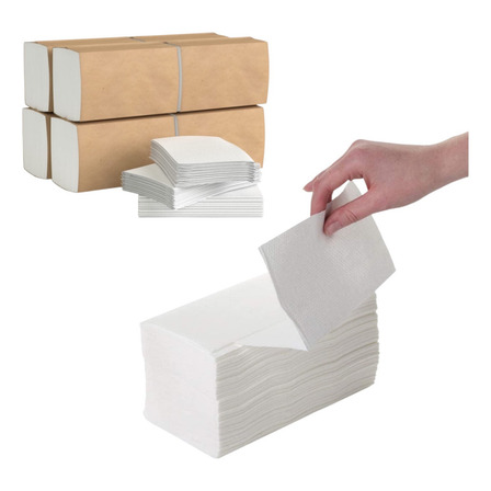 Toalla Interdoblada Tip Sanitas Blanca Resistente Eco 2000pz Toalla Interdoblada Tip Sanitas Blanca Resistente Eco 2000pz