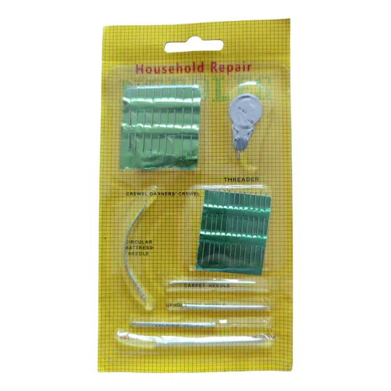 Blíster De Aguja De Coser Con Enebrador Y Aguja Curva