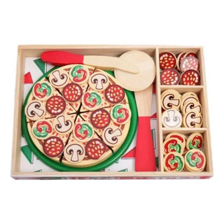 Wv Juguete De Pizza De Madera De Imitación Para Niños, Wv Juguete De Pizza De Madera De Imitación Para Niños,