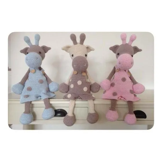 Abrigaditos Jirafa Amigurumi 20 Cm
