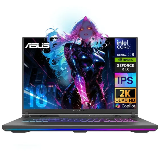 Laptop Ai Pc Gamer Asus Rog Strix G18 Nvidia Geforce Rtx 5060 8gb Intel Core Ultra 9 275hx Npu 32gb Ddr5 1tb Ssd Pantalla 18 Nebula Display Wqxga 240hz Teclado Ingles W11h Gaming Y Desarrollo De Ia