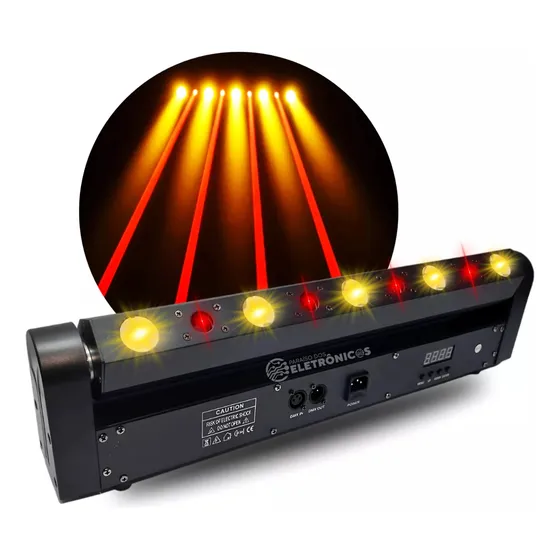 Laser Beam Moving 9 Led  Profissional P/ Palco Dj Show