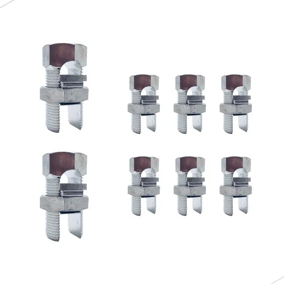 8 Conector Split Bolt Parafuso Bimetálico Cabo E Fio 95mm