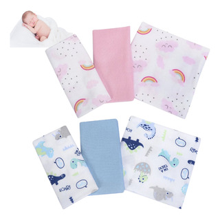 Kit3 Cueiro Manta Bebe Flanelado 50cmx80cm Estampado AlgodĂŁo Kit3 Cueiro Manta Bebe Flanelado 50cmx80cm Estampado AlgodĂŁo
