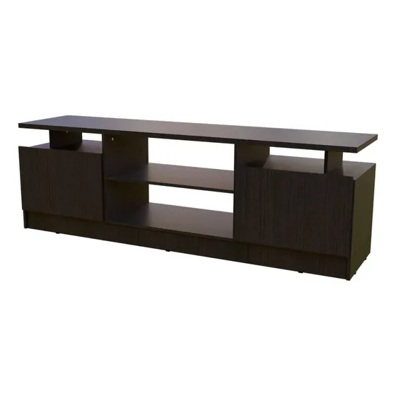 Rack De Mesa Tv 2 Puertas Color Wengue Orlandi