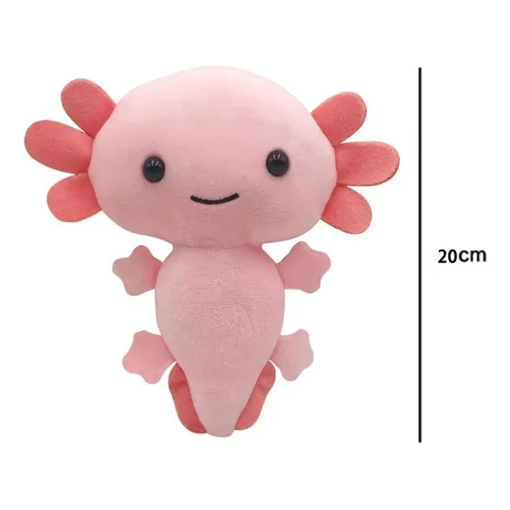 De Moda Axolotl Kawaii Súper Suave Ajolote De Peluche, 20 Cm