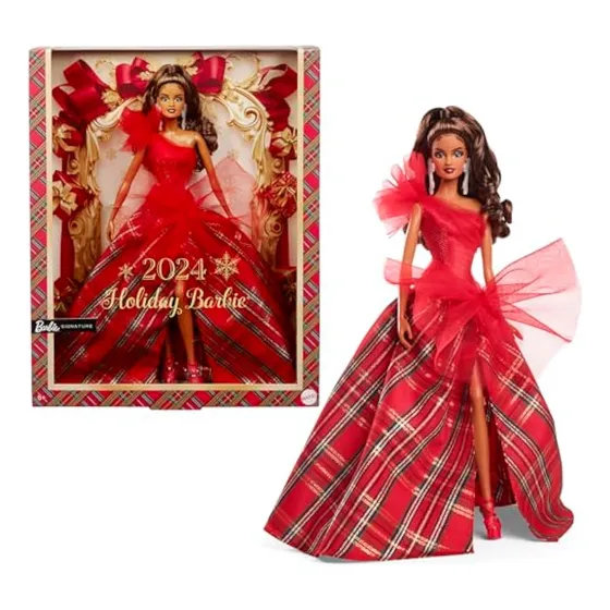 Barbie Signature 2024 - Muñeca Navideña Con Pelo