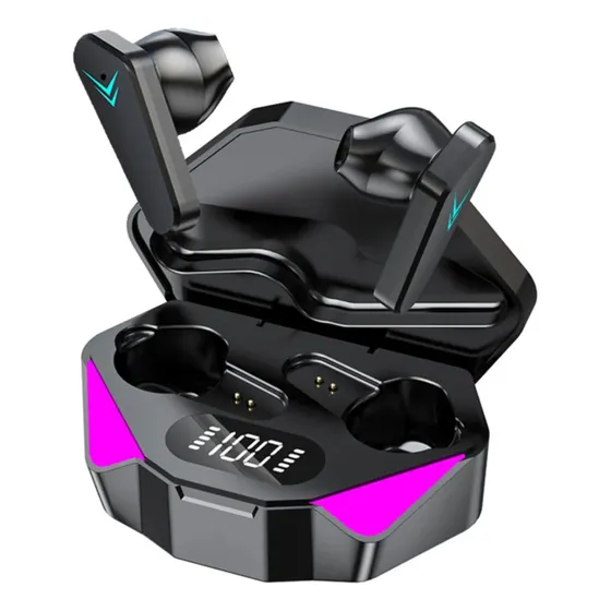 Fone De Ouvido Bluetooth Sem Fio Gamer X15 Wireless Led Tws