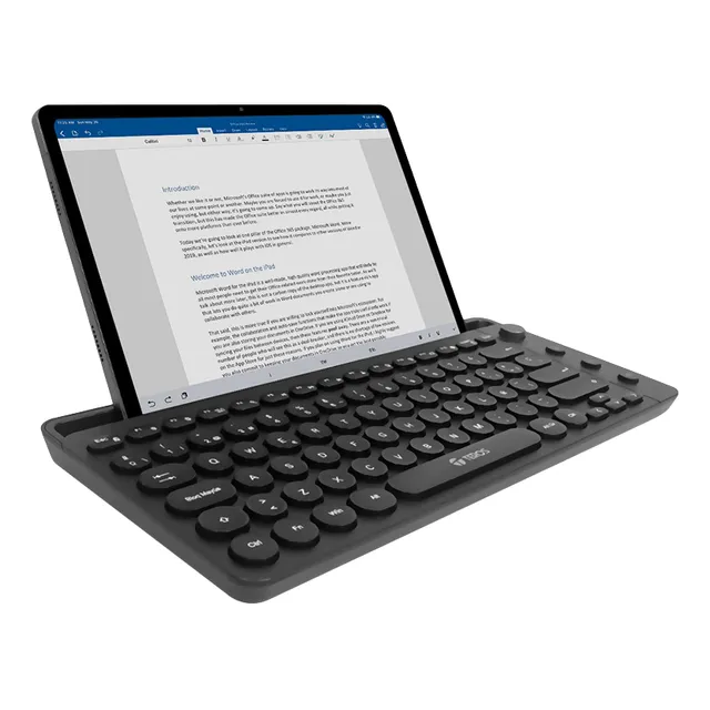 Teclado Inalámbrico Teros Bt 3.0 + 5.2 Recargable 80 Teclas