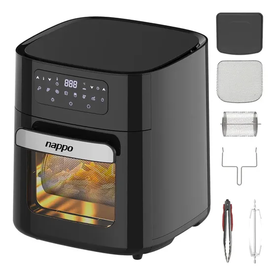 Freidora Sin Aceite Nappo Digital Multifunción 1700w 14l | Cuotas sin interés