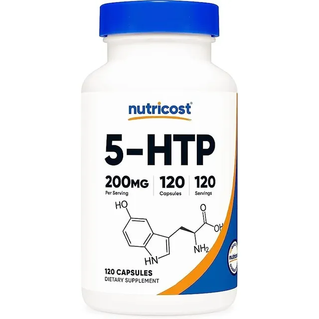Nutricost 5-htp 200mg, 120 Cap Vegetarianas (5-hidroxitript 