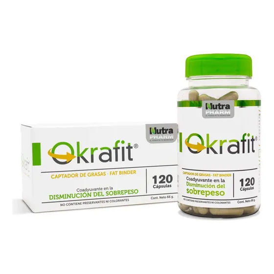 Okrafit 120 Capsulas NutraPharm Captador de grasas