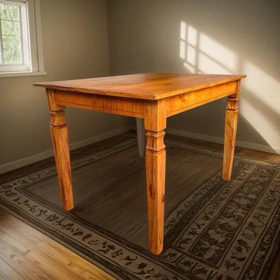 Mesa 4 Lugares Pequena 1,20x80 Madeira Maciça Rustica Barato