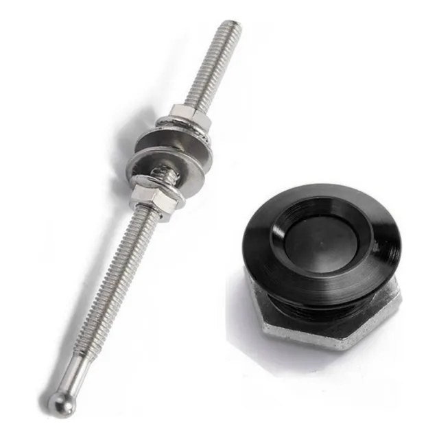 Traba De Capot Universal Rapida Competicion 25mm Negro