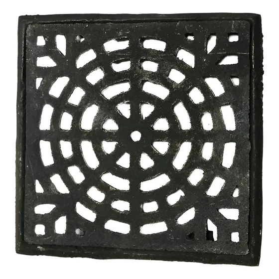 Rejilla Fundicion Reforzada 20x20cm Hierro Marco Rohermet