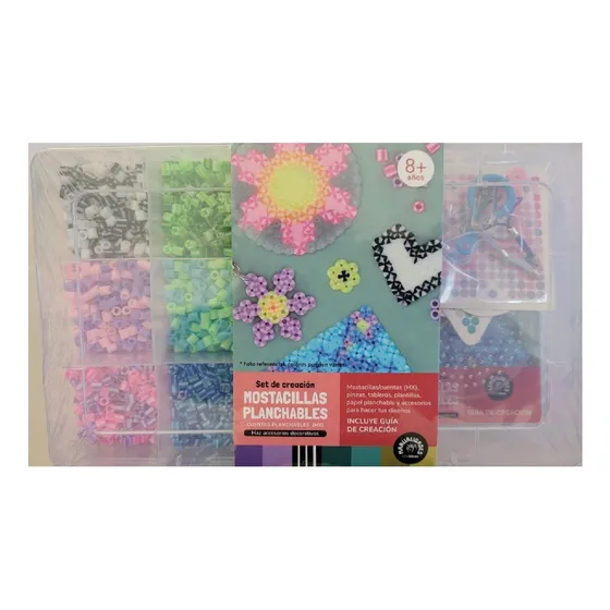 Set Manualidades Mostacillas Planchables 18 Colores