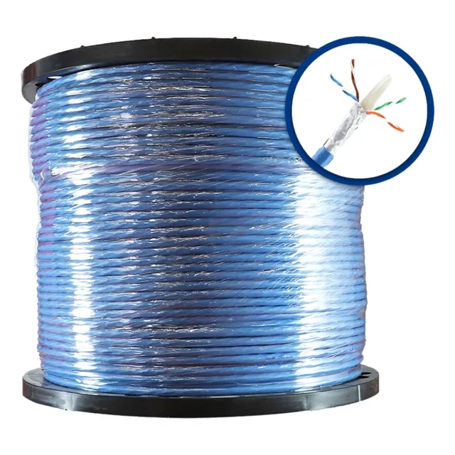 Cable Belden 10gxw12 Utp Cat6a Bobina 305m Azul