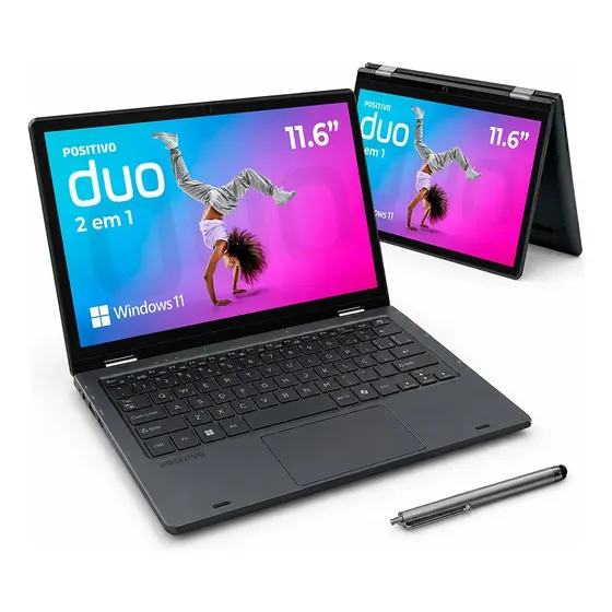 Positivo Duo C8128E 2 em 1 Intel Celeron N4500 8GB 128GB 11" HD IPS