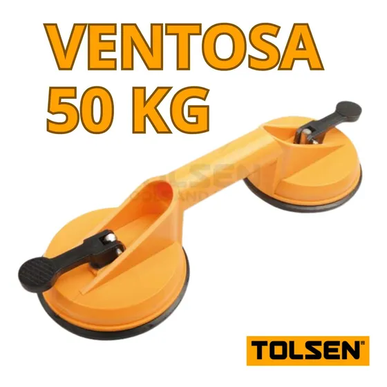 Elevador Ventosa Doble 50 Kg, Diametro 11.2cm, 62662 Tolsen