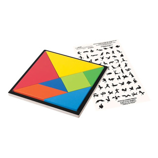 Tangram Madera Rompecabezas Material Didáctico Juego 7 Pzas Tangram Madera Rompecabezas Material Didáctico Juego 7 Pzas