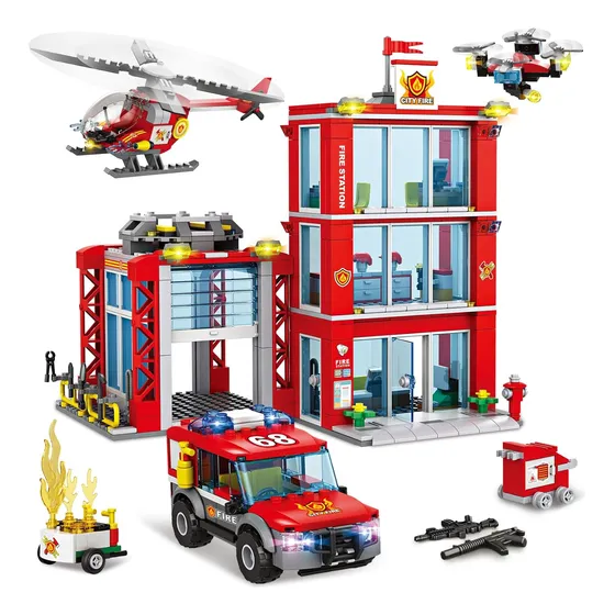 Wishalife City Juego De Bloques De Construcción Para Estació
