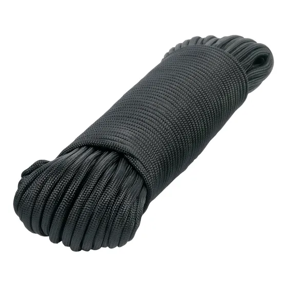 Piola De Nylon Paracord De 4mm X 30 M, Negro, Fiero PIO-430NN 49704 Color Negro