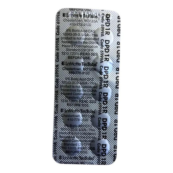 100 Pastillas Dpd 1 Rapid ( Visual ) Marca Lamotte Alberca