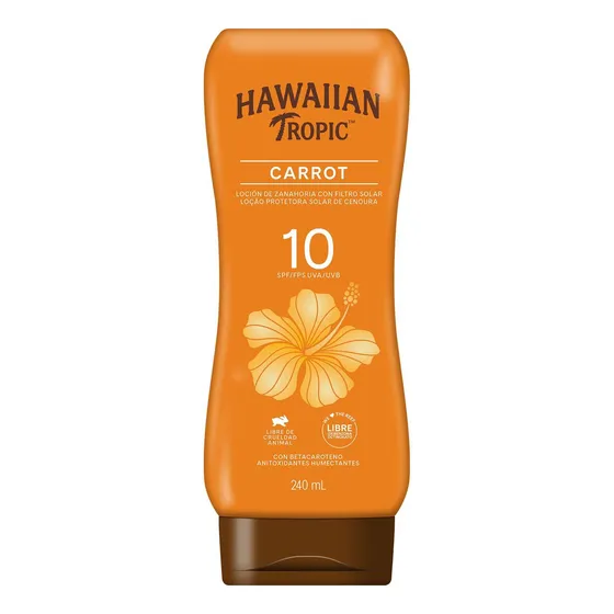 Protector Bronceador Hawaiian Tropic De Zanahoria F10 240ml