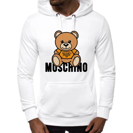 Sudadera Con Gorro Moschino Oso 0108p