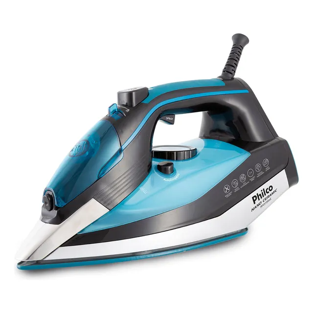 Ferro A Vapor Pfv3100az Nano Ceramic Azul Philco 220v
