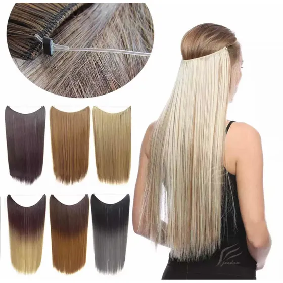 Extensión De Cabello Fino Degradado.hilo Invisible