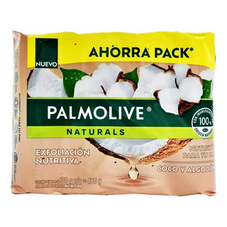 Jabón De Tocador Palmolive Naturals Coco Y Algodón 4 Pzas Co Jabón De Tocador Palmolive Naturals Coco Y Algodón 4 Pzas Co
