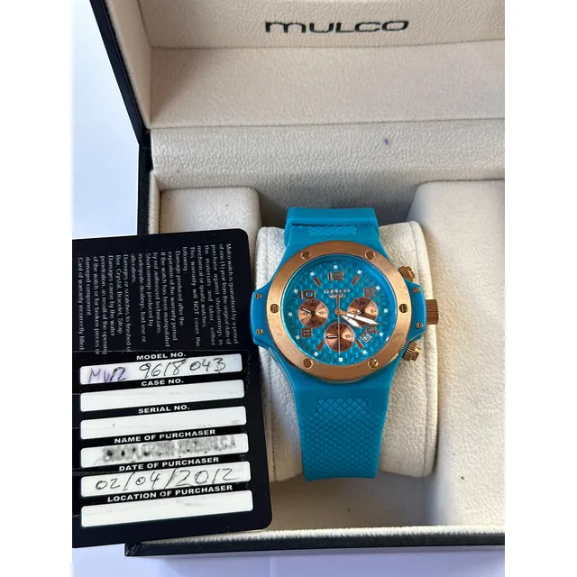 Reloj Mulco Para Damas Color Turquesa Original