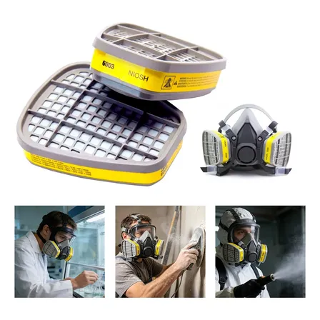 Kit 2 Filtro Cartucho Químico 6003 Amarelo Para Gases Ácidos